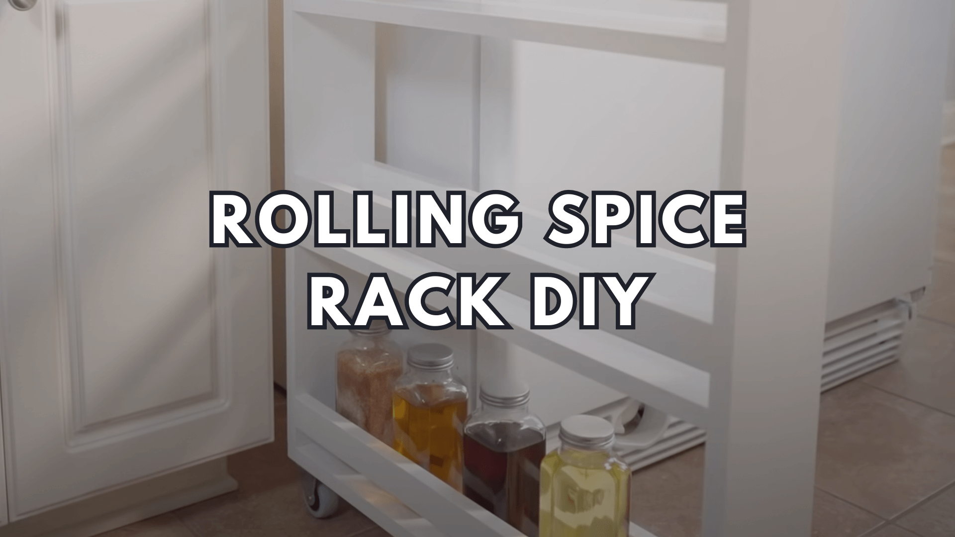 Rolling Spice Rack DIY