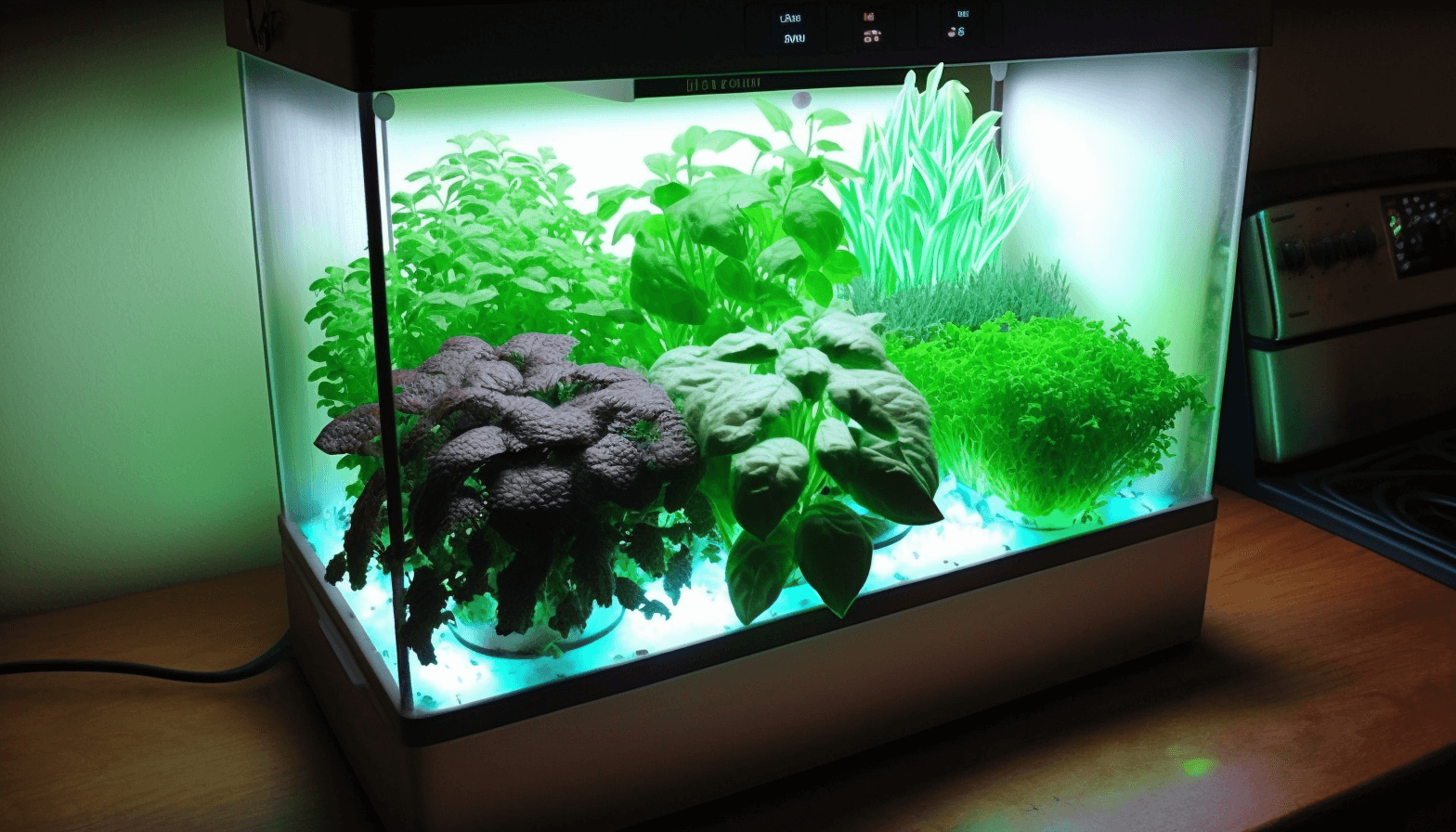 DIY Indoor Herb Garden with Grow Light Hydroponic