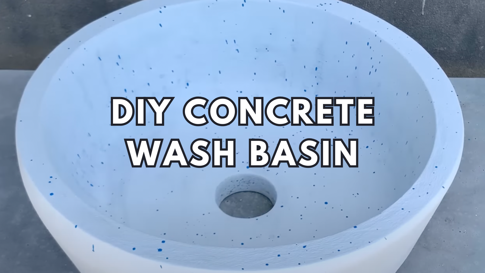 DIY Concrete Wash Basin