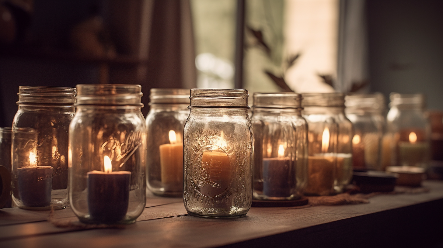 Mason Jars: Candle Holders with a Vintage Vibe