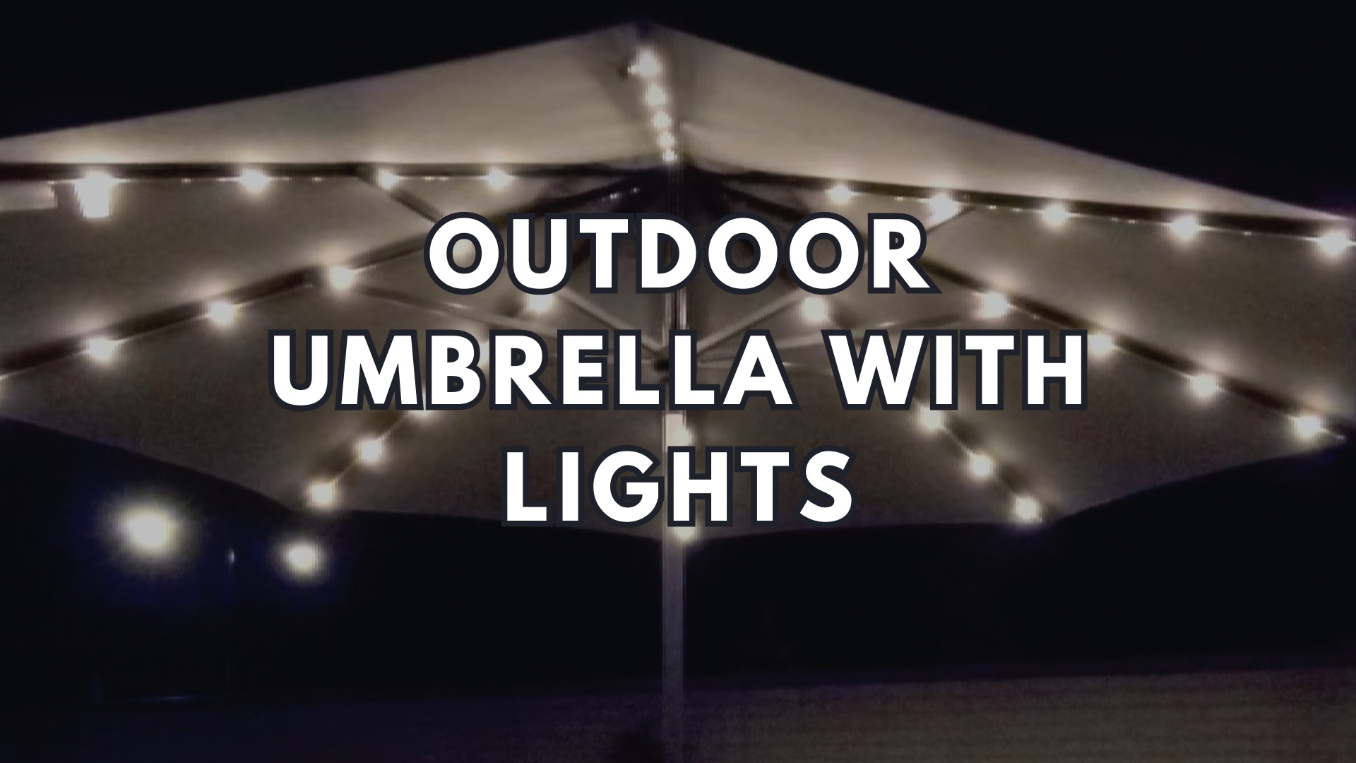 Outdoor Umbrella With Lights