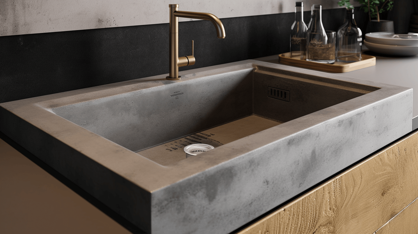 Maximizing Function and Style Concrete Kitchen Sinks