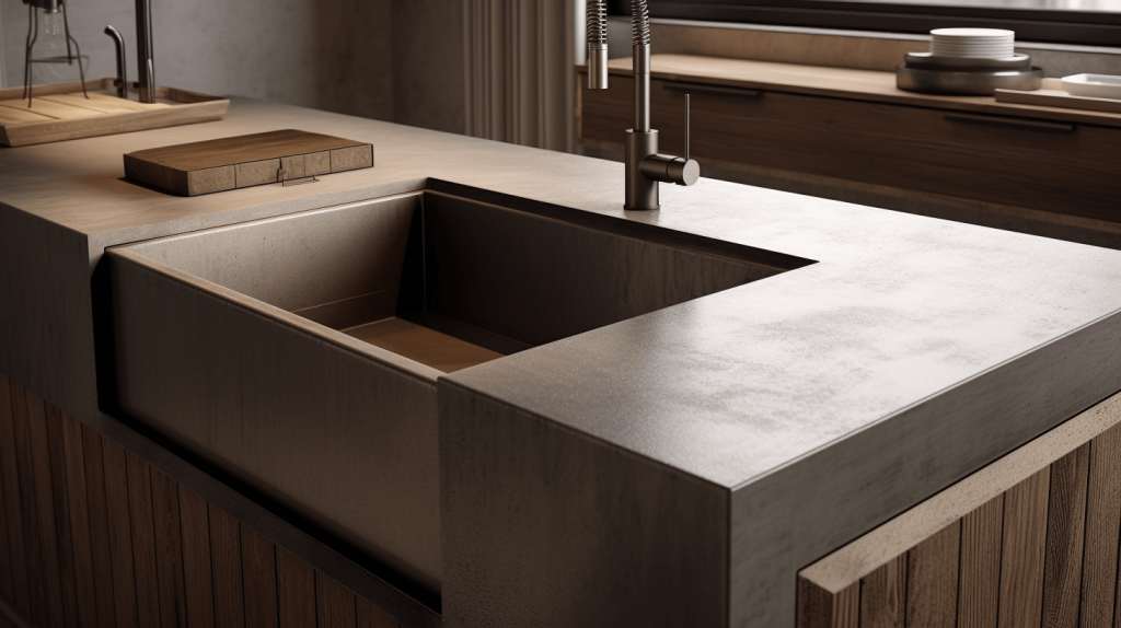 concrete kitchen sinks