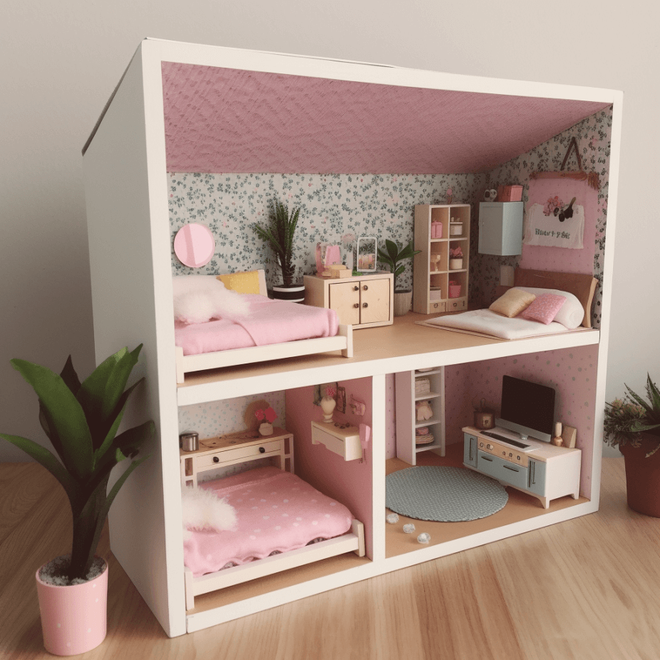 Homemade barbie best sale house ideas